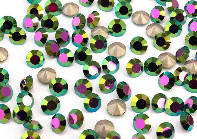 プレシオサ チャトンMAXIMA クリスタルピーコックグリーン pp11