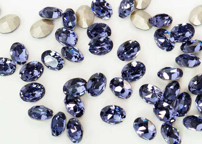 プレシオサ ファンシーストーン オーバル型 タンザナイト8×6mm