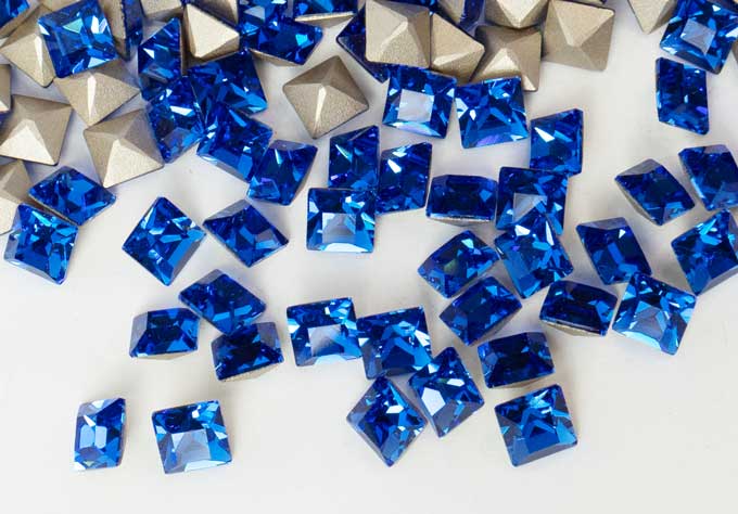 プレシオサ ファンシーストーン スクエア型 サファイア 6×6mm
