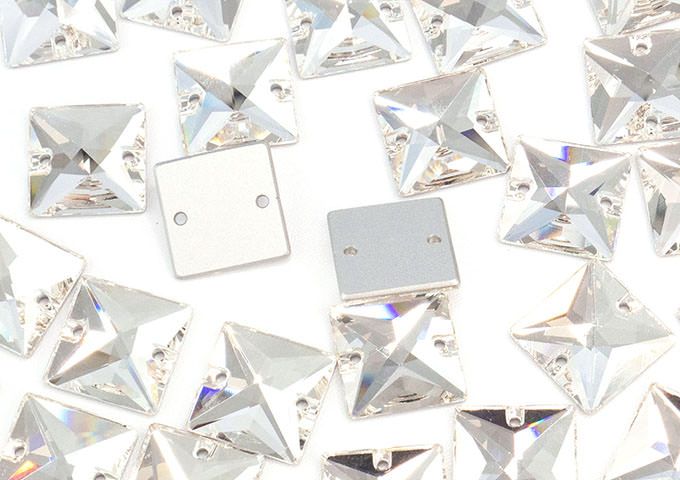 プレシオサ ソーオン 縫付 スクエア型 クリスタル 16×16mm
